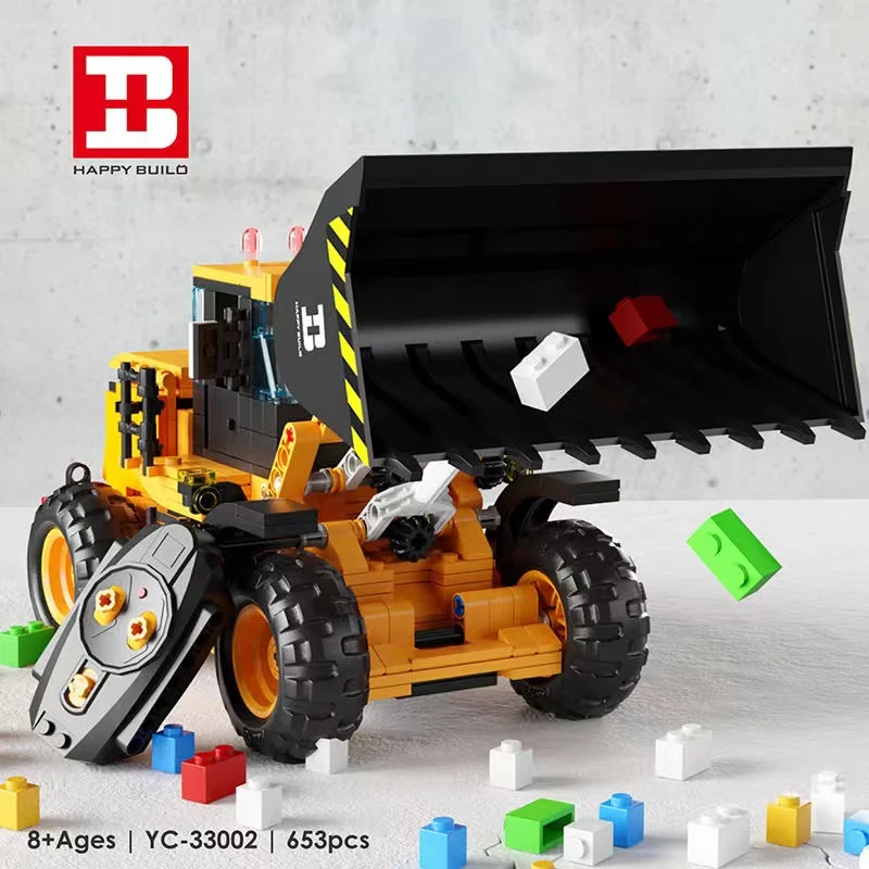 

Haruka copy 2.4G excavator model building block construction series digging machine toy adult man's gift
