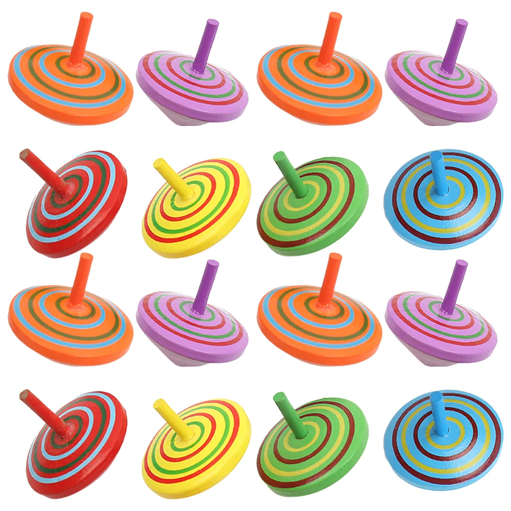 

16pcs Wooden Mini Supply Tabletop Decompression Toys (Random Color)