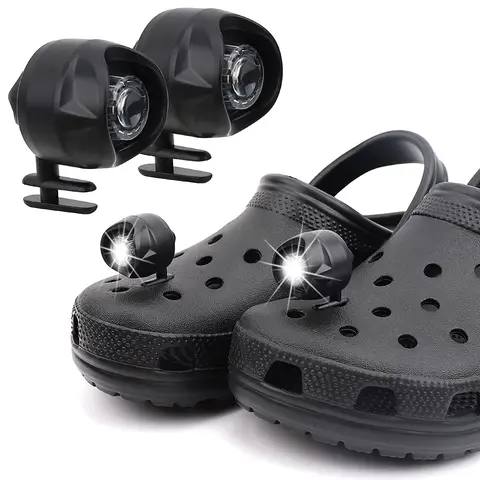 2 шт. фара для обуви Crocs перезаряжаемая обувь Crocs Flashlight вложение Crocs подсветка для ночной прогулки собаки детский подарок