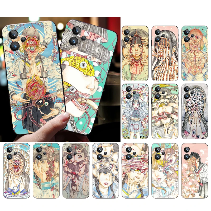 

Phone Case for OPPO Realme GT 2 Pro X2 Pro XT C25S 9 8 7 6 Pro 6i GT Master C3 C21 C21Y C11 X3 SuperZoom Shintaro Kago Horror