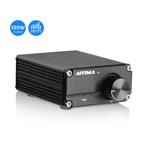Aiyima 100W Subwoofer amplificador de áudio Amplificador TPA3116 amplificador de som Mono Home Speaker amplificador de áudio para orador passivo