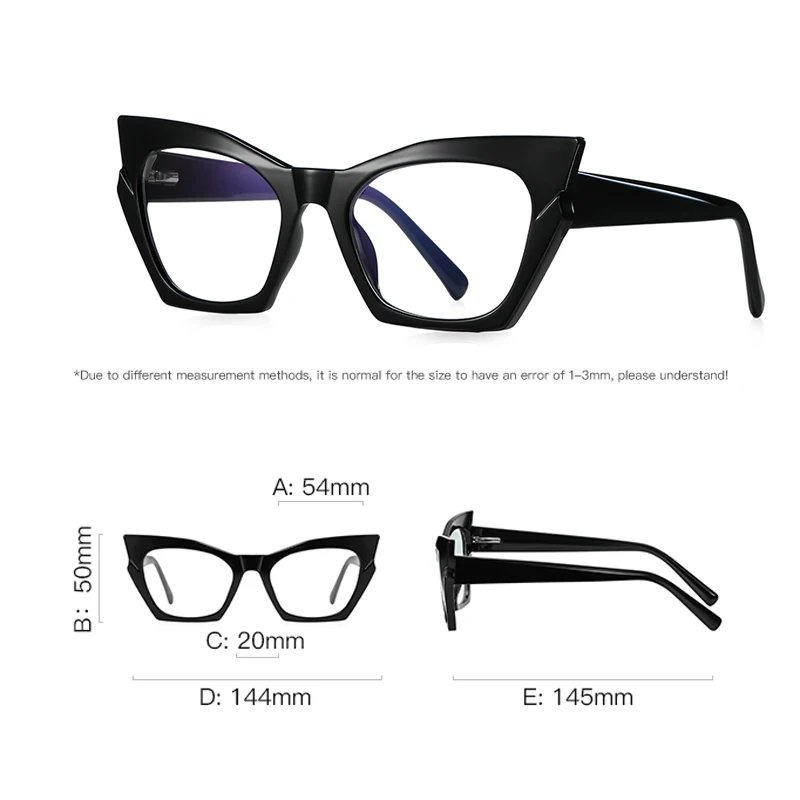 VCKA анти-синий свет кошачий глаз очки для близорукости оправа модная женская