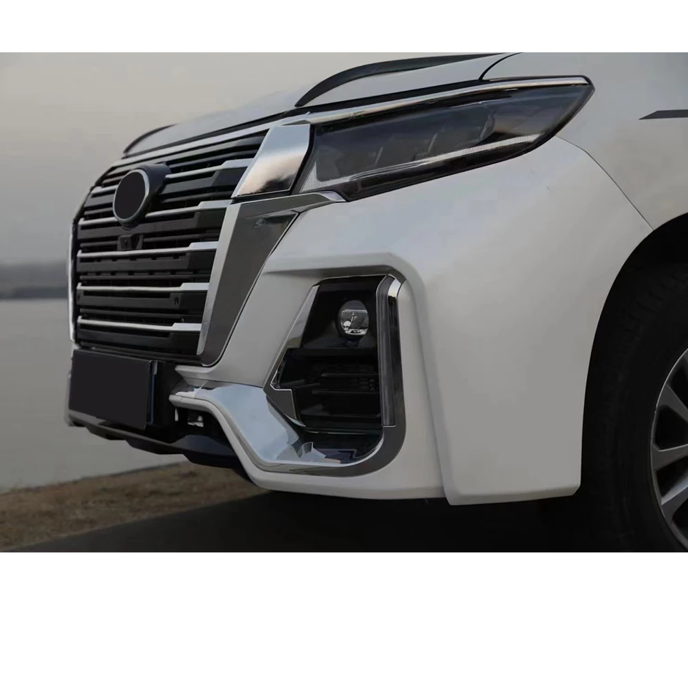 

Car bumper For Toyota Prado 2010-2018 The old model is upgraded to the new one To Navigation Style Body kit Front bumper Grille