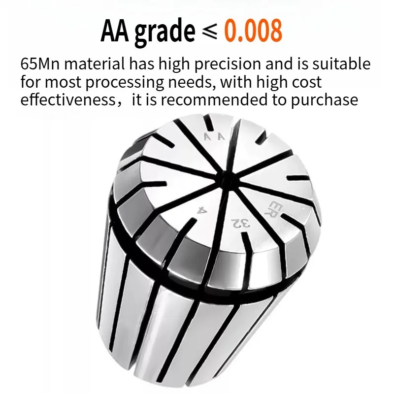 KH ER11 ER16 ER20 1/4 мм 6,35 мм 1/8 мм 3,175 мм 0,008Сружинная цанга Высокоточный набор цанг для гравировального станка с ЧПУ Токарный станок