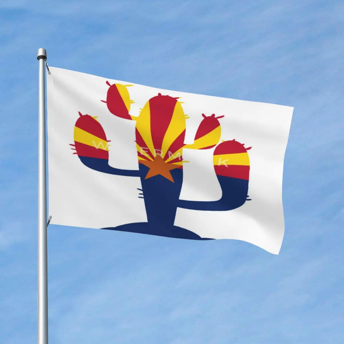 

Кактус-флаг Аризоны Винтаж и т. д. Стойкая к выцветанию драпировка из полиэстера Изысканная по индивидуальному заказу