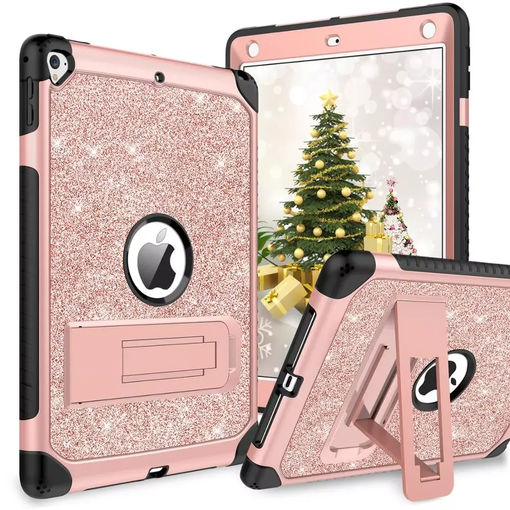 

Чехол для iPad Air 2/iPad 9,7 2017/2018/Pro 9,7 iPad 5th/6th/7th Generation, 3-слойный полноразмерный защитный чехол с подставкой