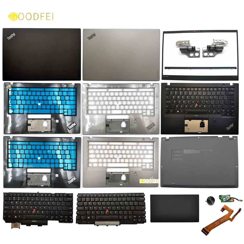 

For Lenovo ThinkPad X1 Carbon Gen 5th 2017 LCD Back Cover Rear Lid Top Bezel Palmrest Upper Case Bottom Base Lower Keyboard TP