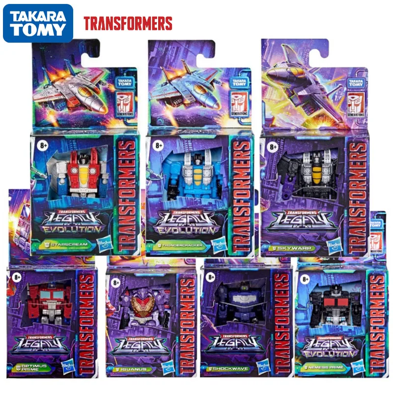 Takara Tomy Transformers Legacy Evolution Core Class Optimus Prime Shockwave Hot Rod Thundercracker Collection Action Figure Toy