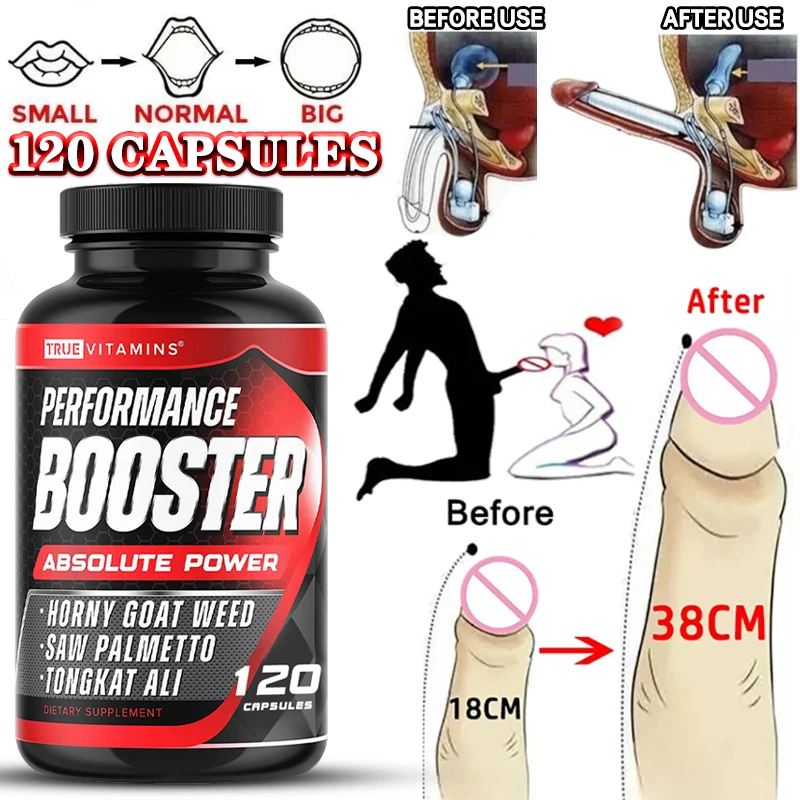 

Men's Performance Booster - Boosts Energy & Muscle Growth - with Tongkat Ali, Horny Goat Weed & Saw Palmetto