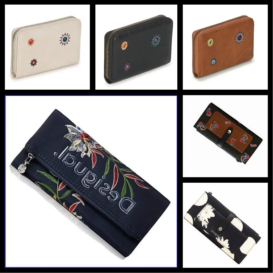

Wholesale new Spanish tide brand women's various styles mini wallets standard wallets long wallets