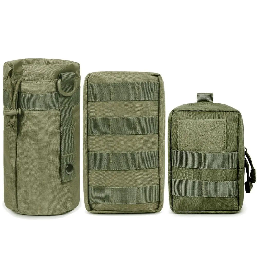 

3pcs/Set Tactical Pouches Men’s Waist Pocket Phone Holder Phone Holster Accessories Outdoor Tool Backpack Sets
