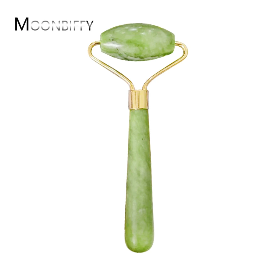 

Массажер для лица, Нефритовый инструмент для ухода за кожей, натуральный гуашь, скребок для тела, спины, красоты, похудения, массажный ролик, ...