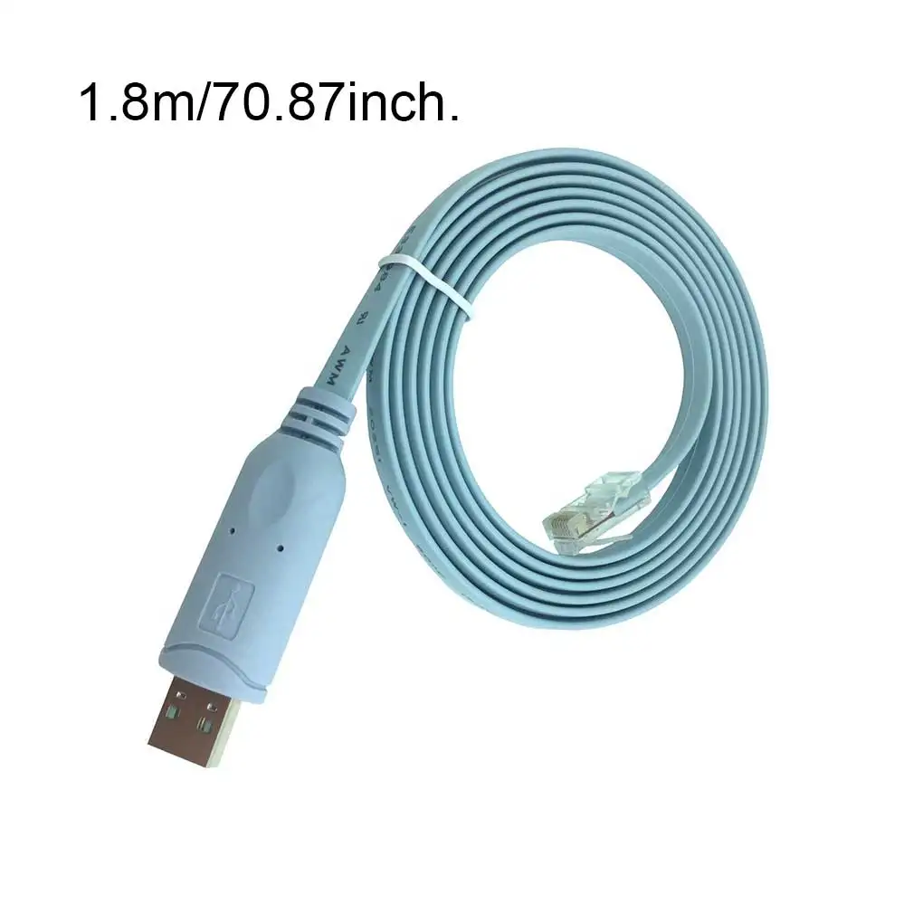 1.8M USB To RJ45 For Cisco USB Console Cable Debug Line For Cisco H3C HP Arba 9306 Huawei Router Rollover Console images - 6