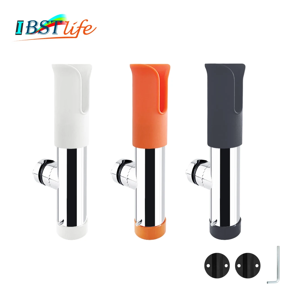 

Adjustable Rail Mount Slotted Rod holders Boat Fishing Rod Rack Holder Pole Support Tube Mount Bracket Socket Rack Accessories