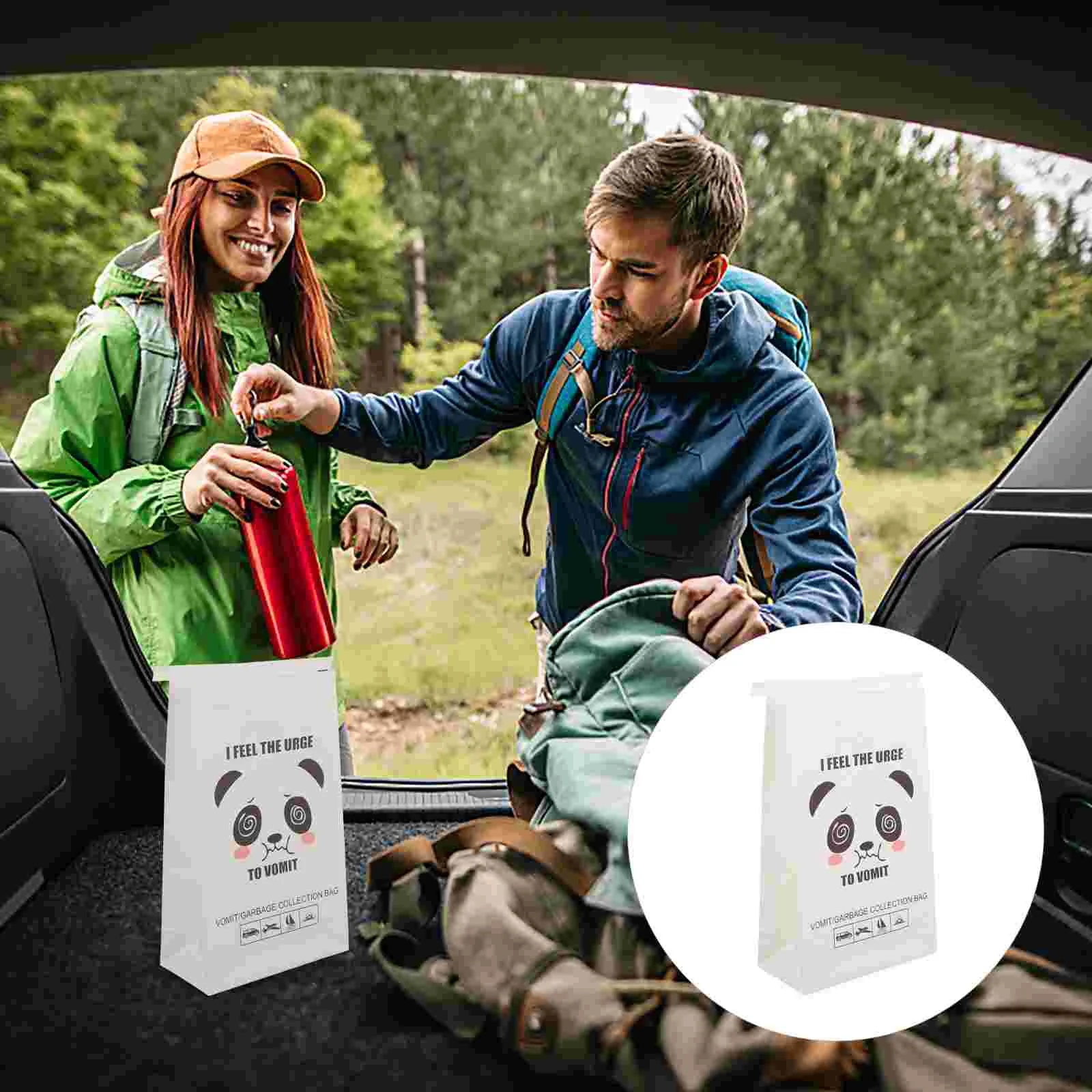 25 шт. уличные мешки для рвоты самозапечатывающиеся от укачивания дорожные