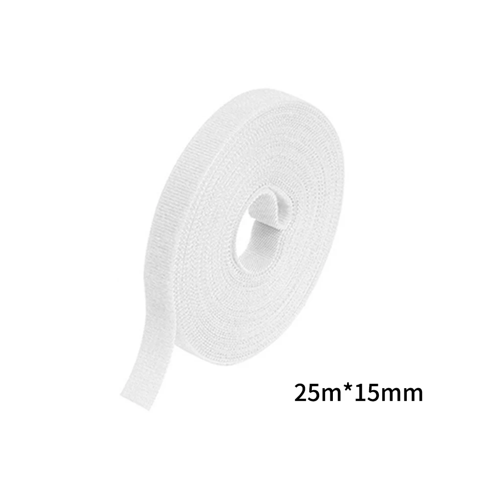 

1Roll Garden Twine 25M*15MM Tie Tape Plant Ties Hook & Loop Garden Supports Bamboo Cane Wrap Support