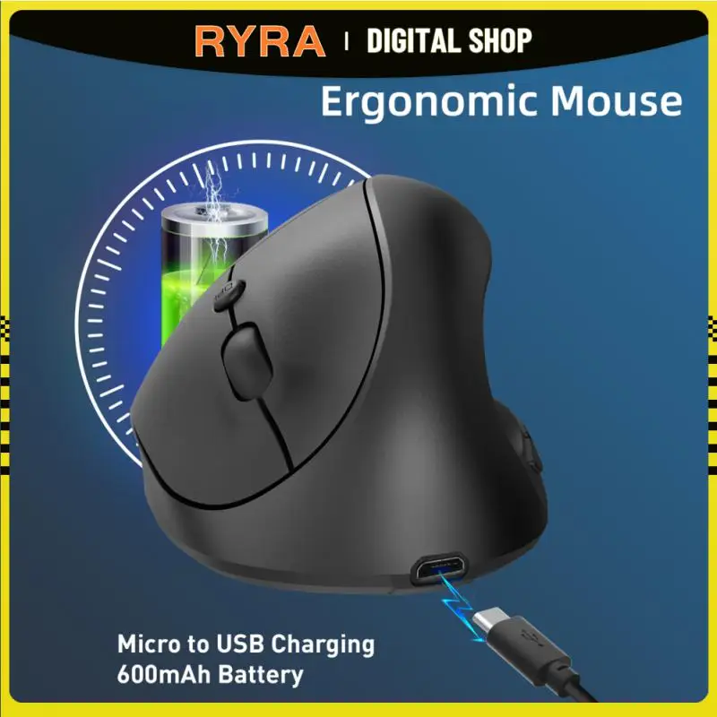 

RYRA Wireless Mouse ABS 2.4G RechargeableErgonomic Optical Mouse Computer Mice Ergonomic Desktop Mouse For PC Laptop Office/Home