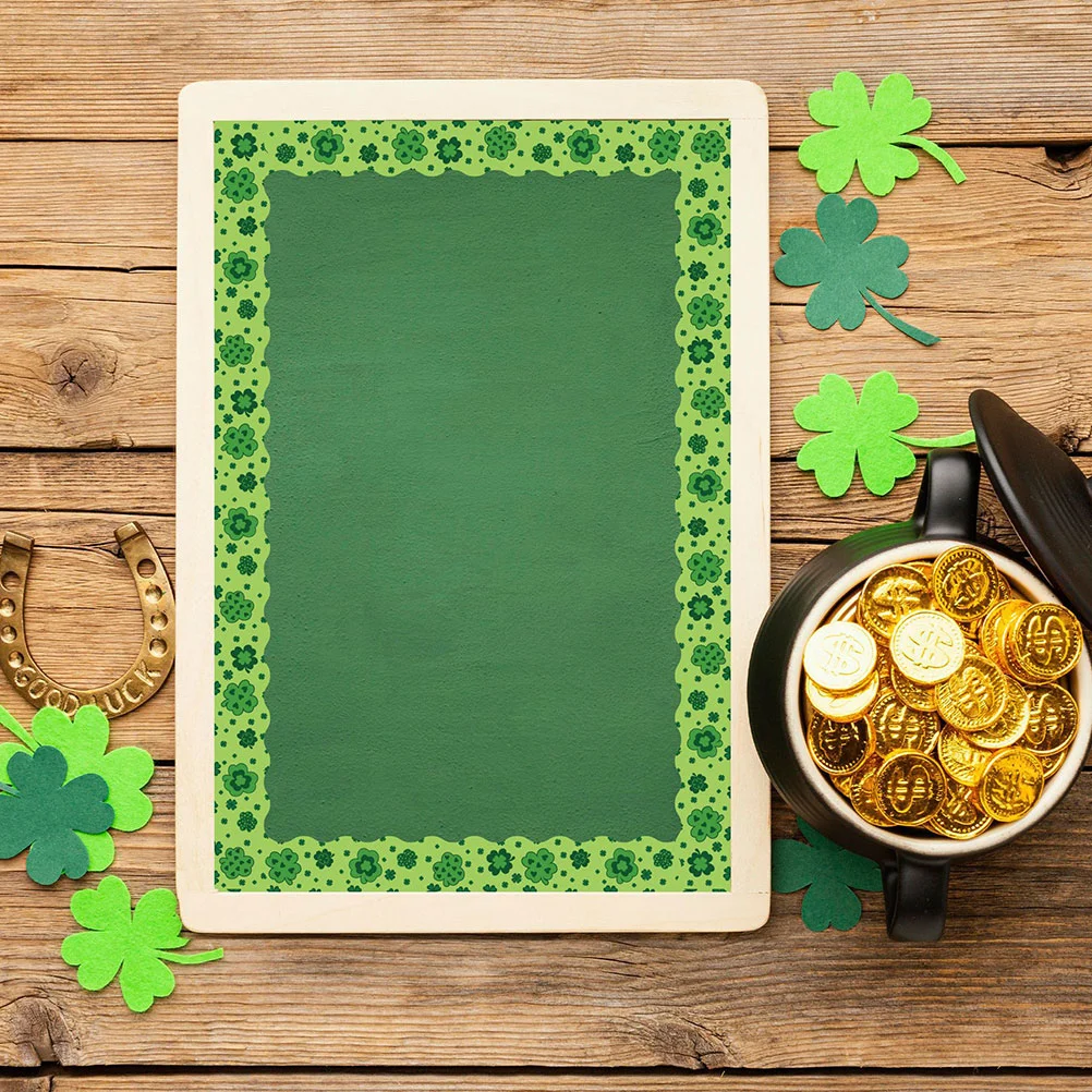 Бордюры доски ирландские наклейки декор для классных бюллетеней трилистник