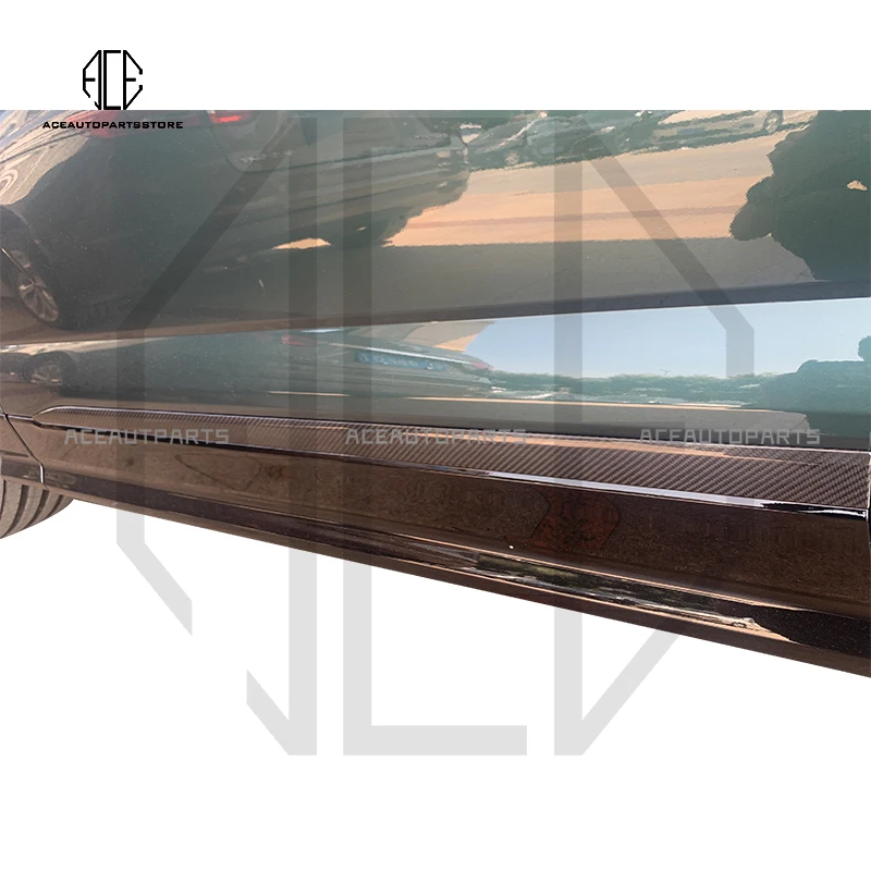 Автомобильный стиль настоящая сухая внешняя дверная панель из углеродного