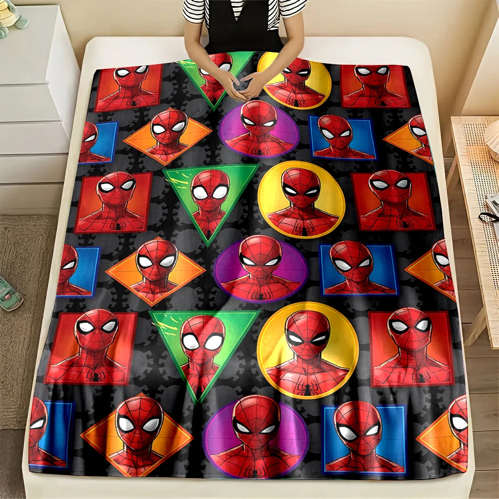 Фланелевое Одеяло Marvel-Мстители Человек-паук фигурки домашний диван одеяло для