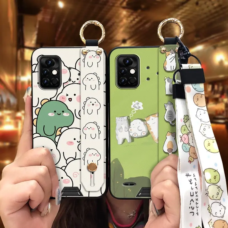 dirt resistant anti knock phone case for umidigi bison pro durable wrist strap back cover sunflower free global shipping