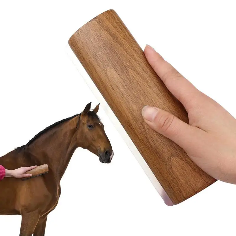 

Инструмент для выпадения лошадей, деревянная ручка, инструмент для выпадения зубов из нержавеющей стали, эргономичный деревянный грумер для домашних животных, не повреждает собак и кошек