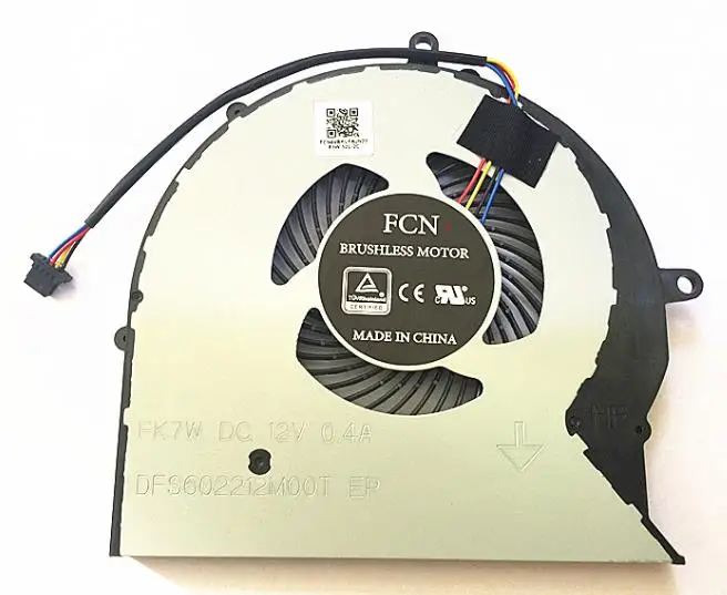 Новый ЦП охлаждающий вентилятор для ASUS FX63V FX63VM FZ63VM FX503VM S5AM GL703 ROG Strix GL703VM DFS552012M00T |