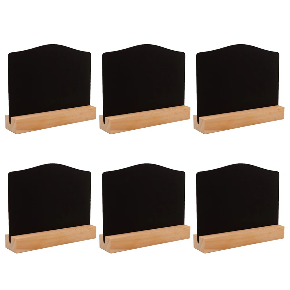 

1 pc Wooden Message Board Desktop Chalkboards Message Board Signs Tabletop Blackboard Sign Blackboard with Stand