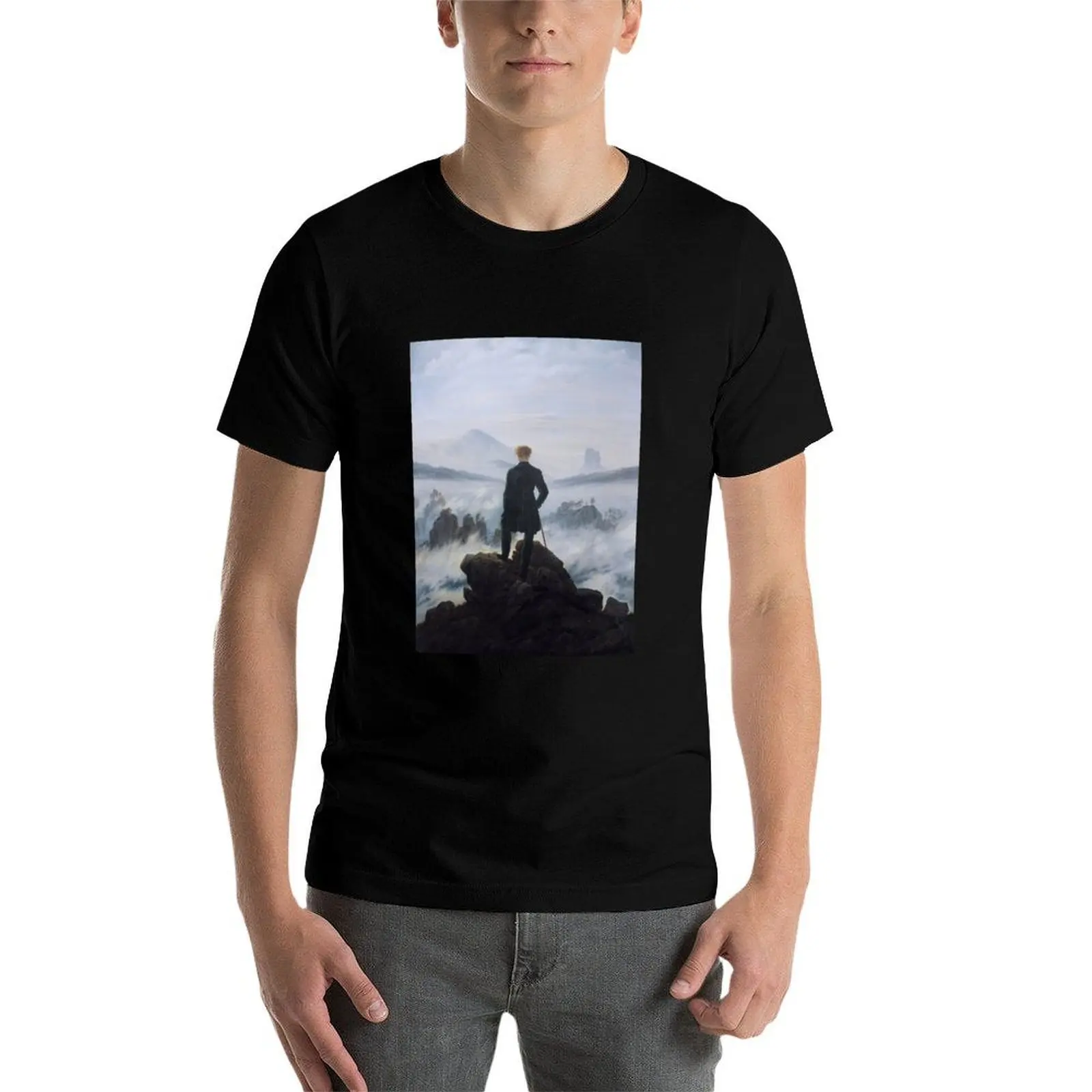 Фото Футболка Wanderer above the Sea of Fog, базовая модель с круглым вырезом и короткими рукавами №4