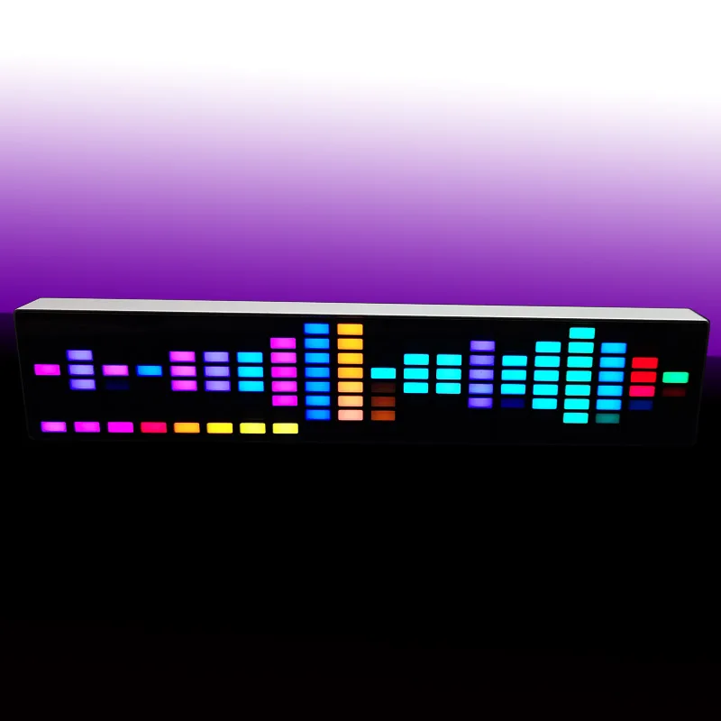 

Rgb Voice-activated Pickup Rhythm Light Car Usb Audio Atmosphere Light Bar Computer Desktop Music Spectrum Light Atmosphere