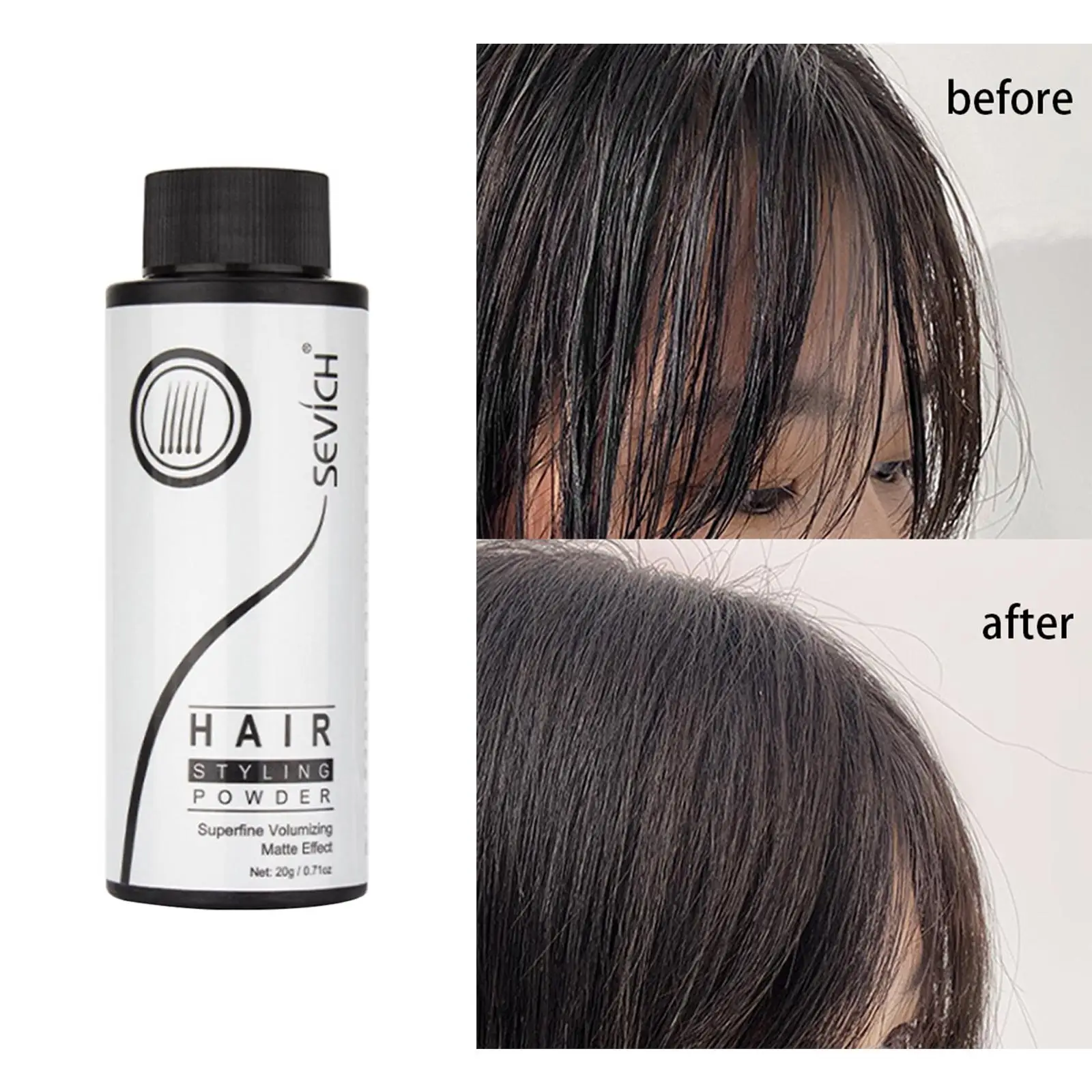 Пудра для волос впитывает лишний объем масла мужчин и женщин