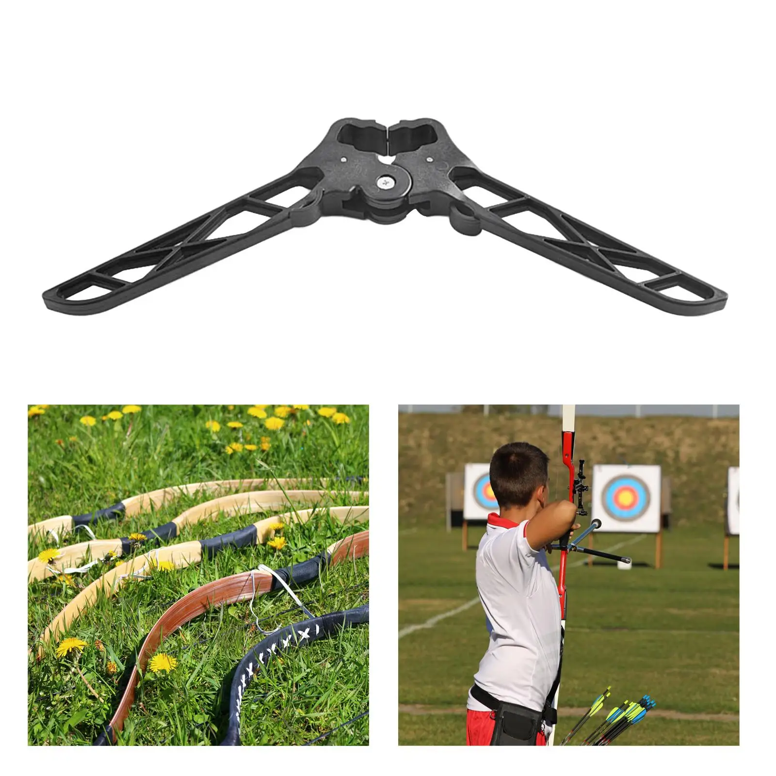 

Folding Compound Bow Kick Stand Portable Bows Support Limb Clamp Kickstand