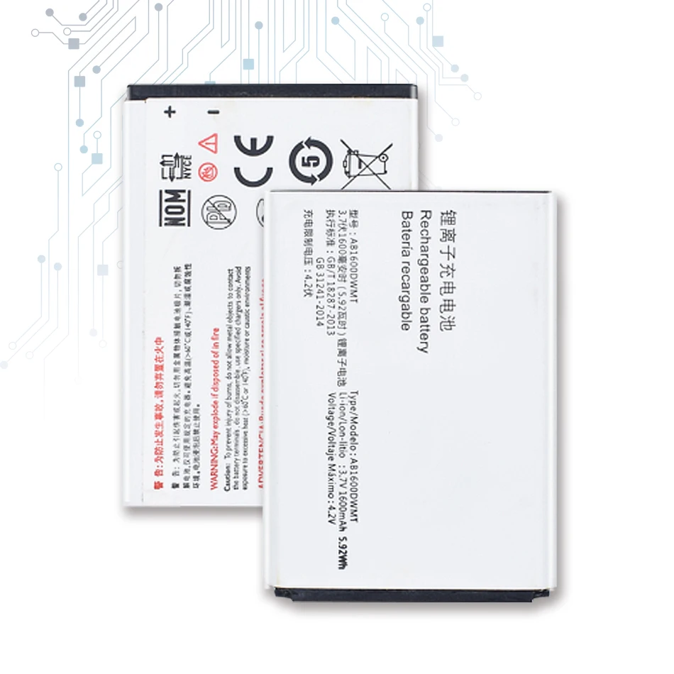 100% новый AB1600DWMT/ AB1600DWML Аккумулятор для Philips XENIUM S309 CTS309 сменные батареи с номером