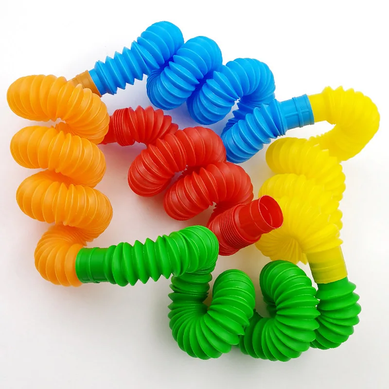 

Color Doll Tube Sensory Toys Children's Autism Adult Compressive Plastic Bellows Pressure Relief Devices Children's Toys