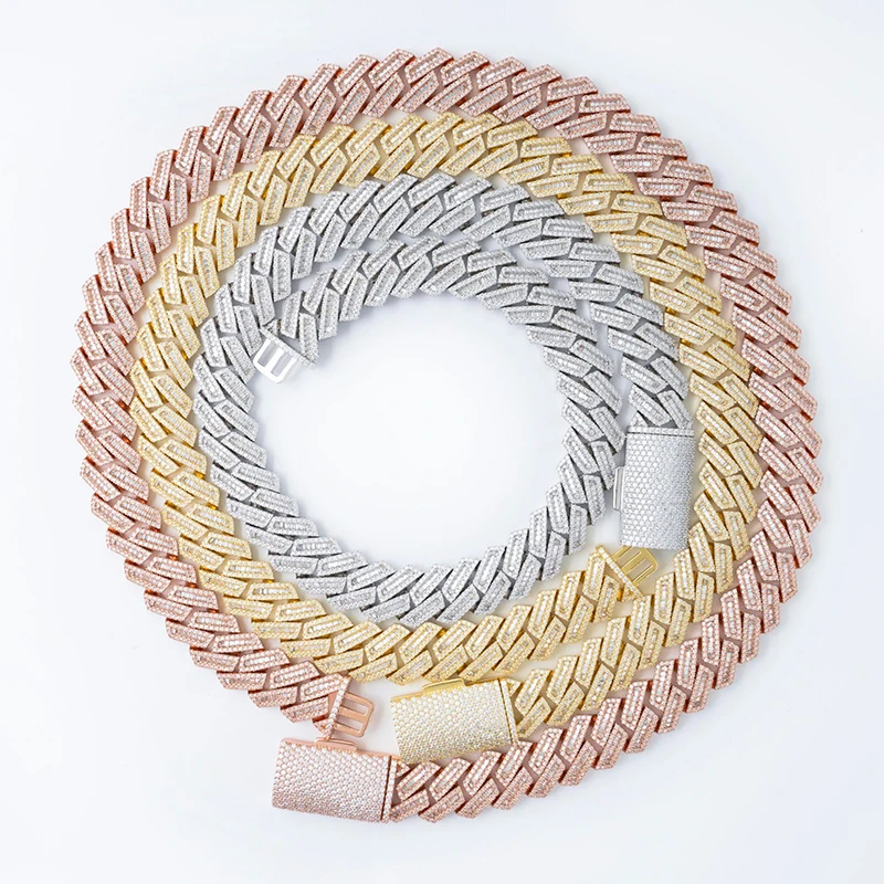 Ожерелье в стиле хип-хоп из кубинской муассанита 17