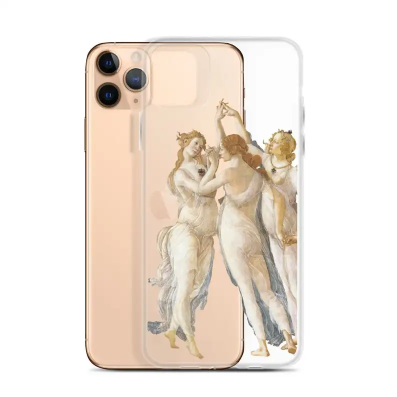 Renaissance Transparent Art Lover Phone Case For IPhone 14 13 12 11 Pro MAX Xs Xr 7 8 Plus Botticelli Primavera TPU Back Cover