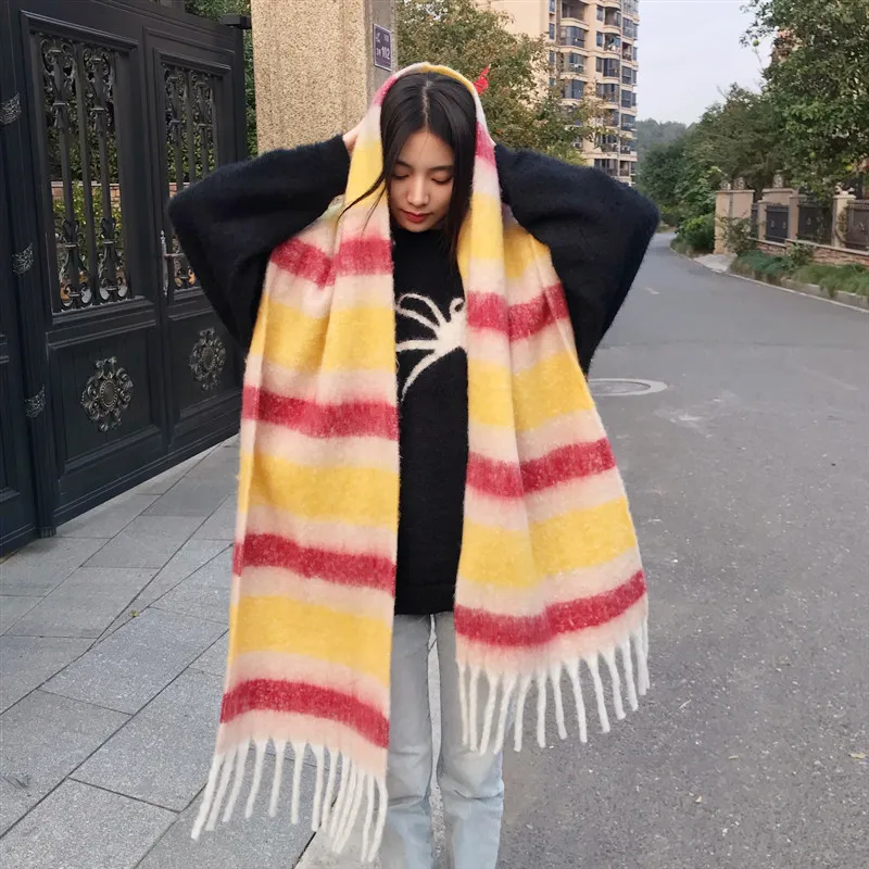 Новинка 2022 женский шарф Ac Studios весна-осень хиджабы с кисточками тонкие женские