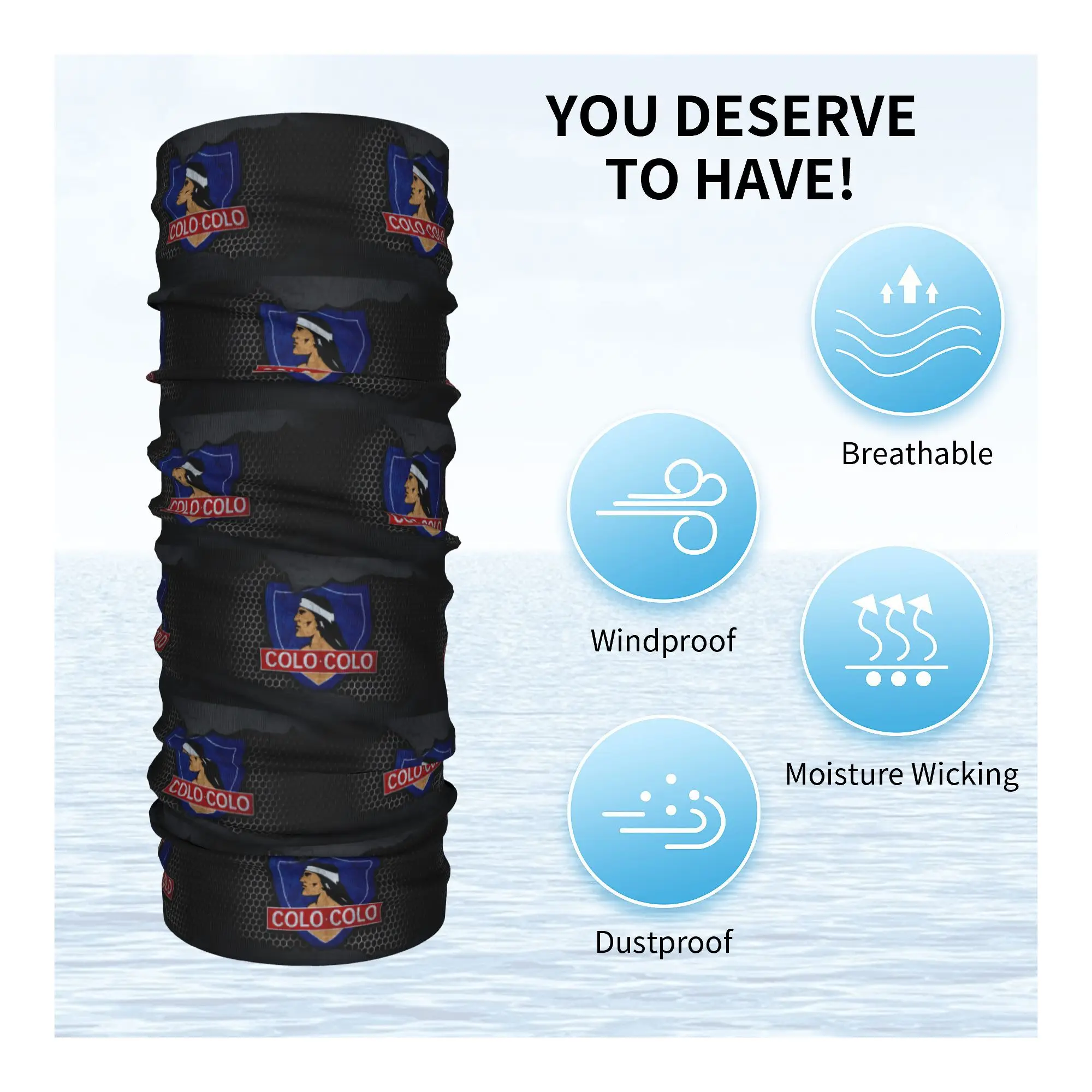 Изготовленная на заказ бандана Social Y Deportivo A-COLO Colo Clubc зимняя утеплитель для шеи