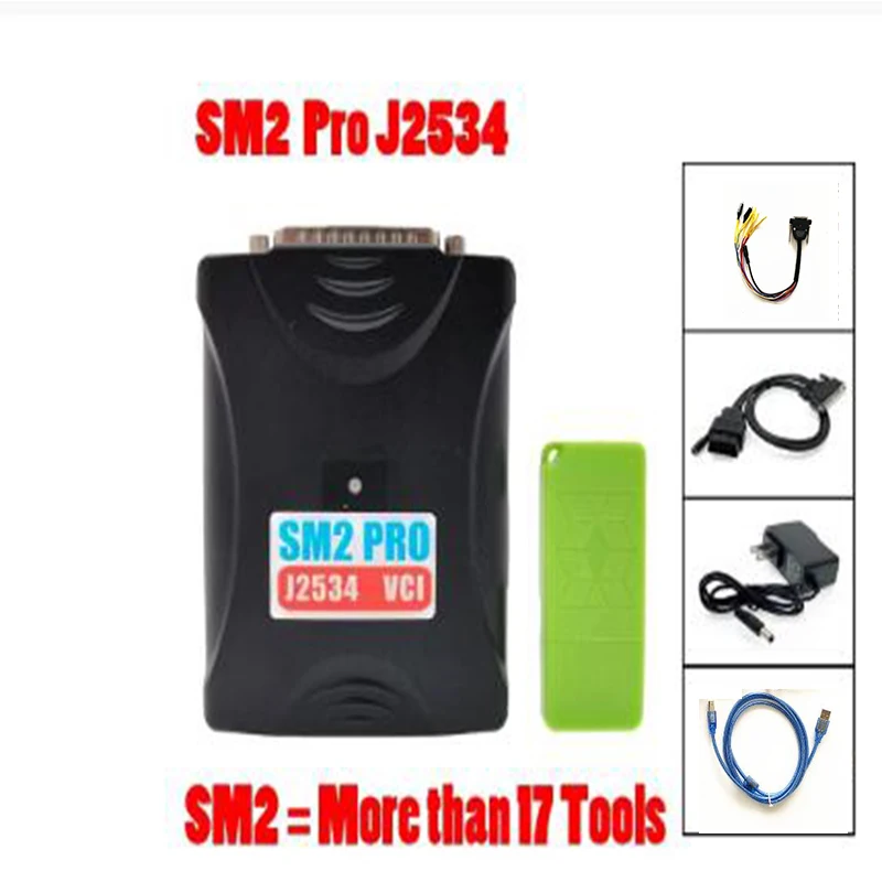 

SM2 Pro J2534 VCI ECU Programmer Read&Write ECU 67IN1 FLASH EEPROM PFLASHER PCM 67 IN 1 Update Version of Flash Bench and OBD