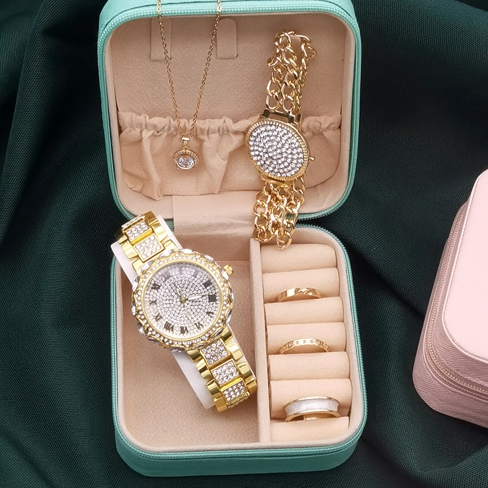 Часы женские кварцевые в стиле хип-хоп 6 шт.