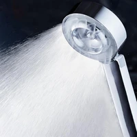 double sided dual function shower head water saving round abs chrome booster bath shower high pressure handheld hand shower tap