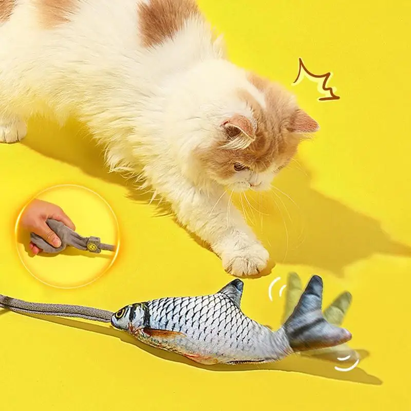 

Смешная интерактивная игрушка в форме рыбки и кота