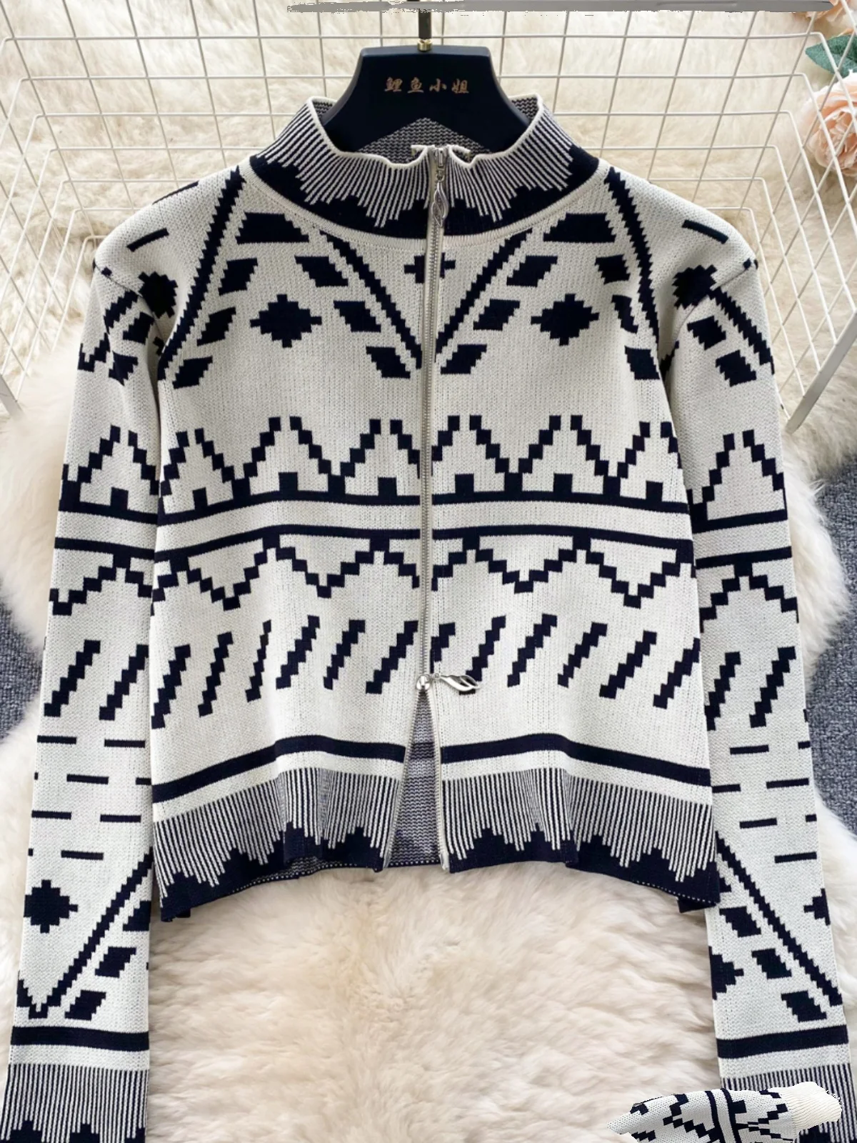 Женский Повседневный Спортивный вязаный комплект из двух предметов свободный