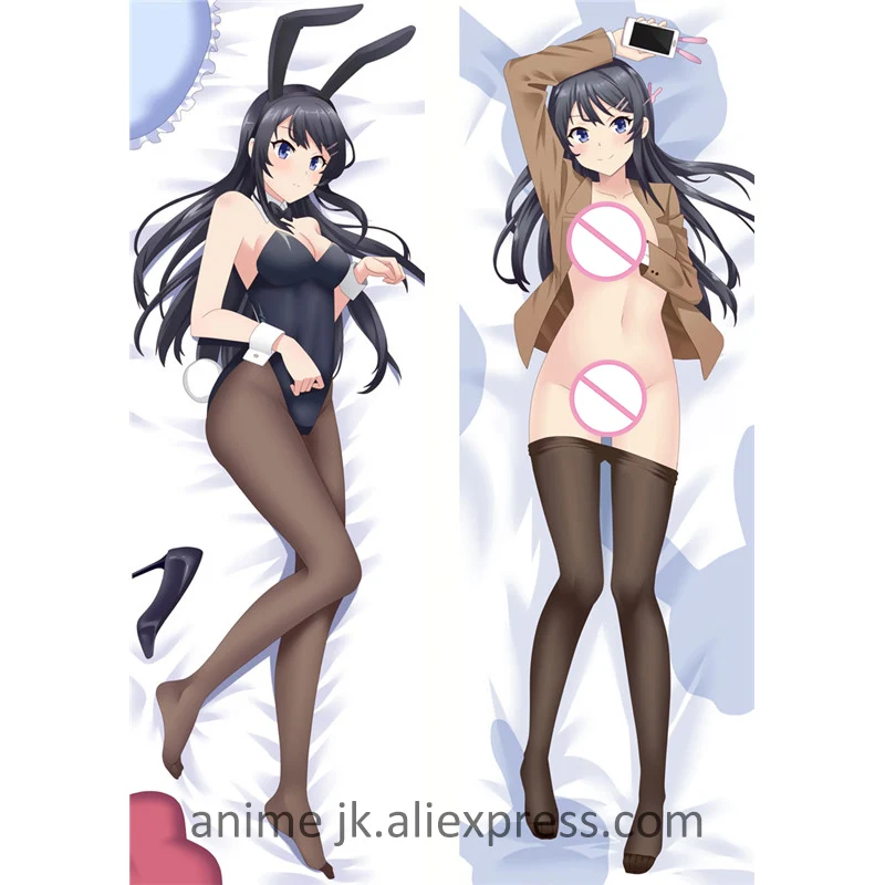 

Anime Dakimakura Rascal Does Not Dream of Bunny Girl Senpai Body Pillow Cover Case Mai Sakurajima Cosplay Hugging Pillowcase