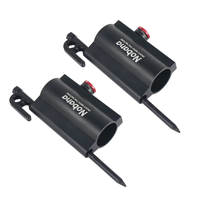 

NOBANA 2PACK Outdoor Camping Canopy Pole Holder Tent Bracket Support Rod Fixed Rack With Pegs