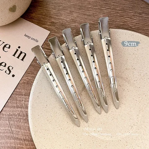 Серебряные пушистые заколки для корней волос