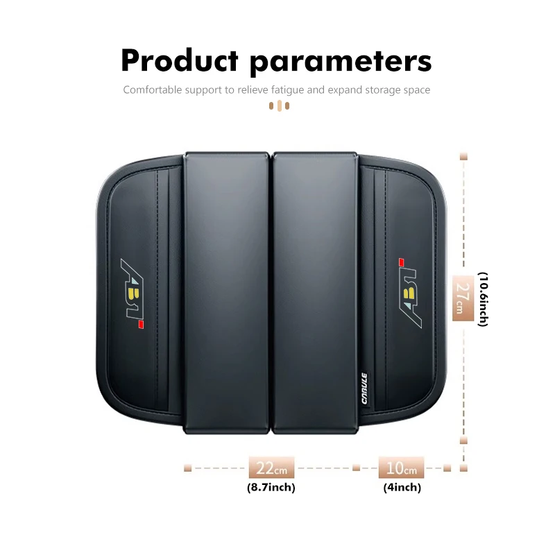 Для Audi Автомобильный подлокотник Pad Central Control Многофункциональная сумка для