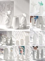creative nordic vase white ins ceramic vase decoration dry flower arrangement decoration living room table decor accessories