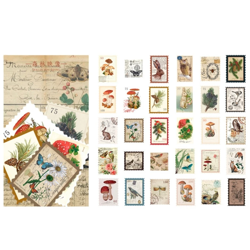 

Stamp Decals Labels for Planners Hand Book Greeting Card Present Decoration 60x