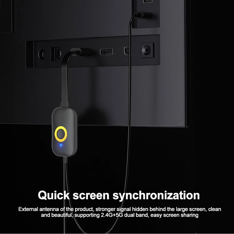 4K HD телефонный проектор Wi-Fi беспроводной совместимый ТВ-приемник Miracast приемник